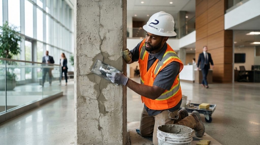 Expert Home and Office Renovation Services builder patching concrete cracks 202608221107