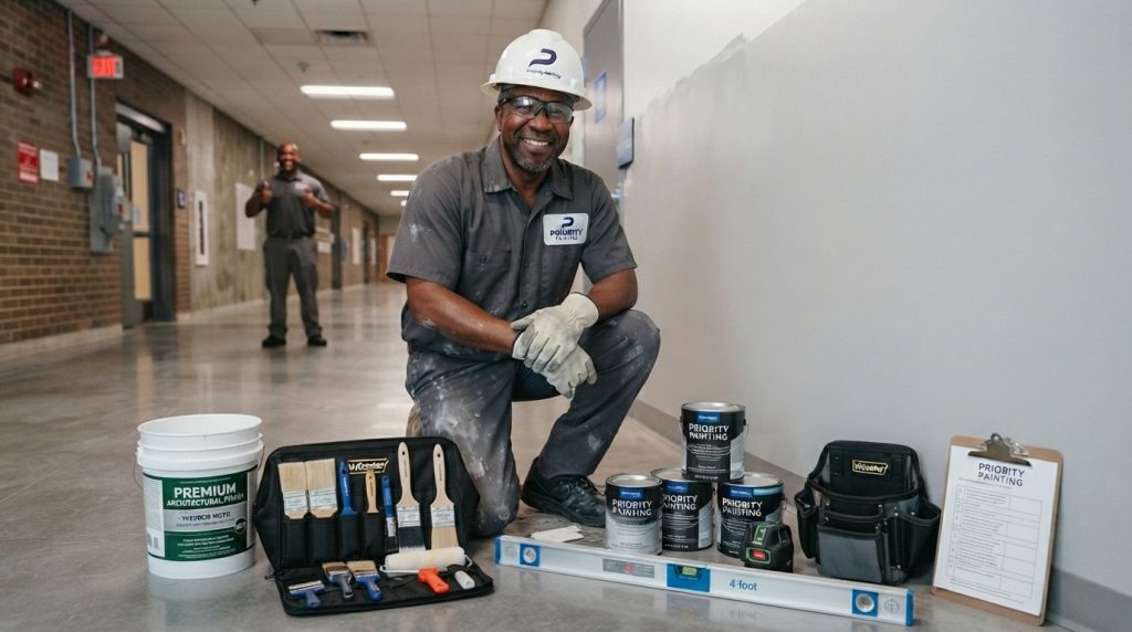 Expert Home and Office Renovation Services man repairing concrete wall 202608221111